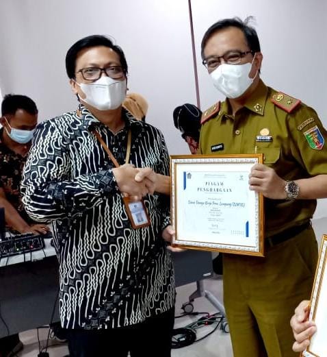 Mantop Disnaker Lampung Sabet Penghargaan Sebagai Satker Terbaik