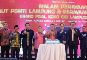 Hadiri HUT PSMTI Lampung, Arinal: Lakukan Pengembangan Potensi Seni Budaya