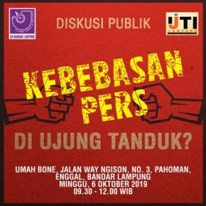 Banyak Jurnalis Alami Kekerasan, AJI-IJTI Lampung Gelar Diskusi Publik 6 Oktober