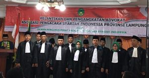 DPW APSI Provinsi Lampung Gelar Pelantikan dan Pengangkatan Advokat