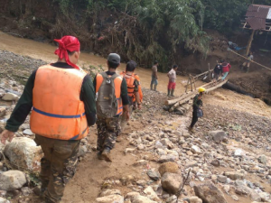 Usai Bantu Banjir Banten, Ansor Lampung Timur Pulang Kampung