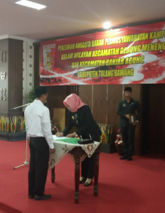 Winarti Lantik Anggota BPK  Gedung Meneng dan Banjar Agung