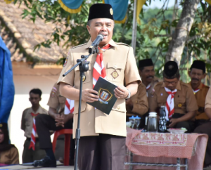 Hut Bakti Badan Powell, Wabub Way Kanan Buka Perkemahan Di Buay Bahuga