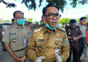 Pemkab Way Kanan Lakukan Penyemprotan Disinfektan Serentak