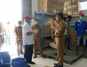 Antisipasi Virus Corona, Bupati Lampung Tengah Sidak Gudang Obat