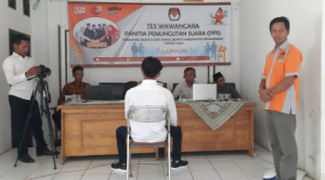 KPU Pesawaran Tes Wawancara Calon Anggota PPS