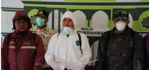 Parosil Pimpin Penyemprotan Disinfektan Di Lampung Barat