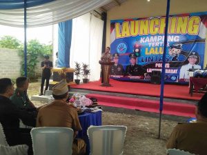 Polres Lampung Barat Launching Kampung Tertib Lalu Lintas