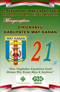 PSMI Ucapkan Selamat HUT Ke-21 Kabupaten Way Kanan