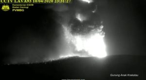 Gunung Anak Krakatau Erupsi