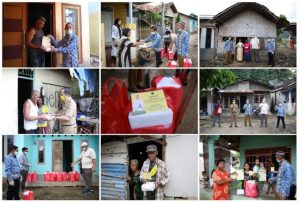 Bantu Warga Terdampak Covid-19, Ketua LKKS Provinsi Lampung Riana Arinal Bagikan Ribuan Nasi Kotak