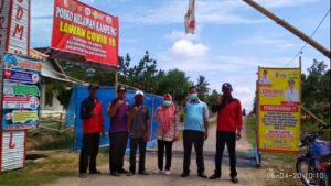 Tim Puskesmas Sidoharjo Sambangi Posko Relawan Covid-19 Kampung Trikarya