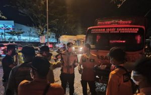 Rohid Hanyut di Saluran Air Jalan Sukarno Hatta Saat Hujan Lebat