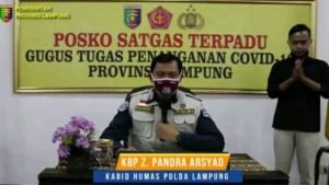 Covid-19, Polda Lampung akan Tindak Tegas Pelanggar Aturan