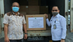 PT.PSMI Serahkan Ribuan Masker Ke Pemkab Way Kanan