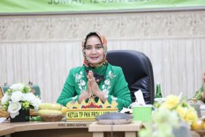 Ibu Riana Lakukan Halalbihalal secara Virtual dengan Pengurus Pengajian Al Hidayah se-Provinsi Lampung