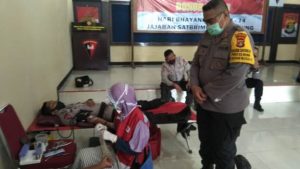 Sebanyak 50 Anggota Brimobda Lampung Donor Darah