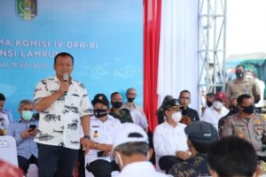 Menteri Edhy Prabowo Menilai Potensi Sektor Perikanan Lampung Luar Biasa