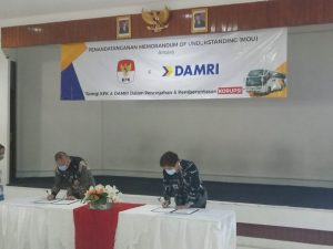 Perluas Jangkauan Kampanye Antikorupsi, KPK-Damri Sepakati Kerjasama