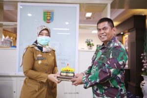 Danlanal Kolonel Marinir Amrul Ardiansyah Kunker ke Pemprov Lampung Jalin Silaturahmi