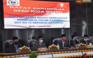 Dengarkan Pidato Presiden, DPRD Metro Gelar Sidang Paripurna