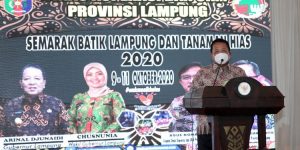 Dorong Pengembangan Batik Lampung, Arinal Djunaidi Buka Pameran