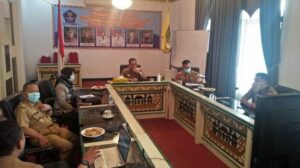 Wabup Ikuti Rakor Tentang Vaksinasi Covid 19 dengan Pemerintah Pusat