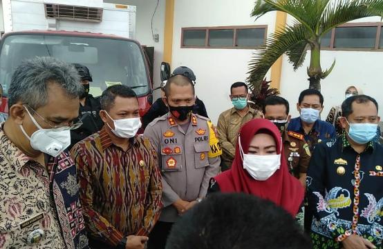 Kapolres Tanggamus Hadiri Penyerahan Vaksin Covid-19