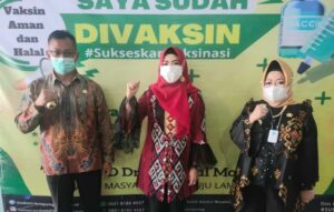 Bupati Tanggamus Ikuti Kick Off Vaksinasi Tahap ke 2 Provinsi Lampung