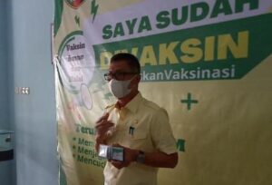 Ismet Roni Ikut Partisipasi Vaksinasi Tahap Dua