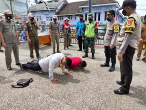 Hari ke 8, Operasi Yustisi di Kota Agung Satgas Gabungan Tindak 346 Pelanggar