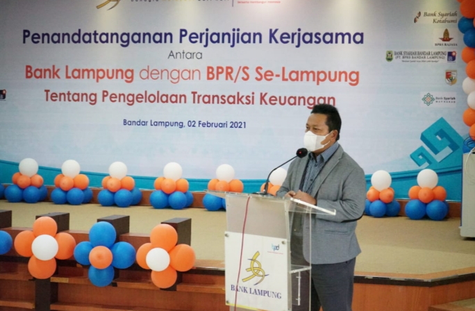 Perlancar Transaksi Keuangan, Bank Lampung Bersinergi Dengan 11 BPR/S di Lampung