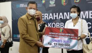 Pemprov Lampung Beri Santunan ke Keluarga Korban Sriwijaya Air SJ-182