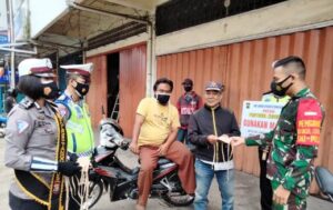 Long Week End, Sat Lantas Polres Tanggamus Gelar Imbangan PPKM Berbasis Mikro