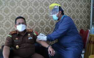 Pemkab Tanggamus Gelar Kick Off Vaksinasi Tahap ke II