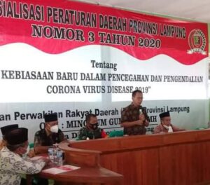 Ketua DPRD Lampung Sosialisasi Adaptasi Kebiasaa Baru Era Covid-19 di Trimurjo