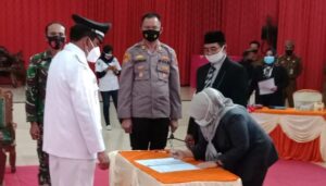 Polres Tanggamus Gelar Pengamanan Pelantikan Kakon Serentak