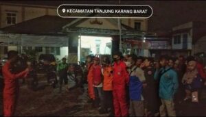 Basarnas Lampung Bersama Tim SAR Gabungan Melakukan Pencarian Korban Hanyut di Langkapura