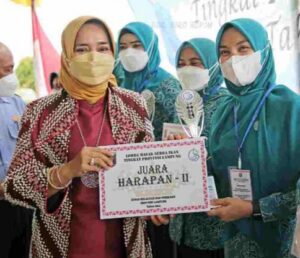 Riana Buka Lomba Masak di PKK Agropark Lampung