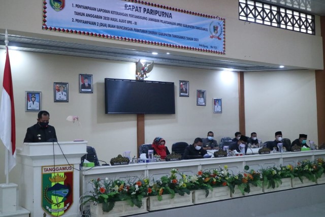 DPRD Tanggamus Gelar Rapat Paripurna