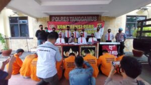 Selama Dua Pekan, Tekab 308 Polres Tanggamus 7 Kali Ungkap 6 Kasus dengan 12 Tersangka C3