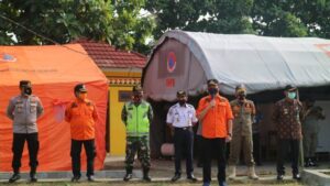 Wakil Bupati Tanggamus Pimpin Apel Pengoprasian Posko Jaga Covid-19