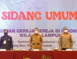 Buka Sidang Umum PGI Lampung, Arinal Pesan ke Pendeta untuk Ingatkan Prokes ke Jamaat