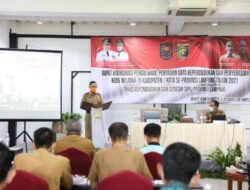 Di Bukit Randu, Sekdaprov Lampung Buka Rakor Pengolahan Data kependudukan