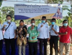 Letakkan Batu Pertama PISEW, Anggota DPRD Lampung Mardiana ke Kalibalangan Lampung Utara