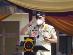 Sosialiasi Mako Kompi 1  Batalion B Pelopor di Anak Tuha, Musa Ahmad Jadi Inspektur Upacara