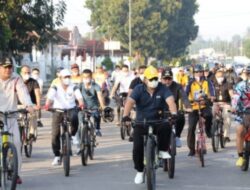 Bareng Bupati dan Wakilnya  Arinal Gowes Ki Hadjar di Lampung Tengah