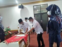 Ditengah Pemberlakuan PPKM Darurat, Bupati Tanggamus Lantik Kadis PMD dan Direktur RSUD Batin Mangunang