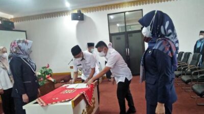 Ditengah Pemberlakuan PPKM Darurat, Bupati Tanggamus Lantik Kadis PMD dan Direktur RSUD Batin Mangunang