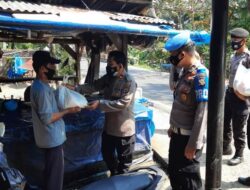 Polres Tanggamus dan Jajaran Bagikan 1,25 Ton Beras serta 250 Paket Bahan Pokok